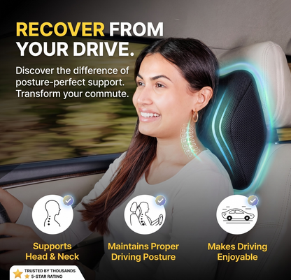 Car Neck Rest Memory Foam Solid Pillow BIG (RHR)