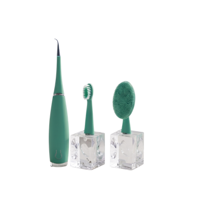 3 in 1 Dental And Face Cleaner & Scrubber Electric Toothbrush (Green)