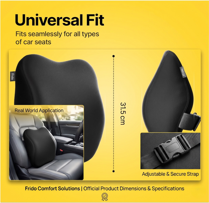 Car Neck Rest Memory Foam Solid Pillow BIG (RHR)
