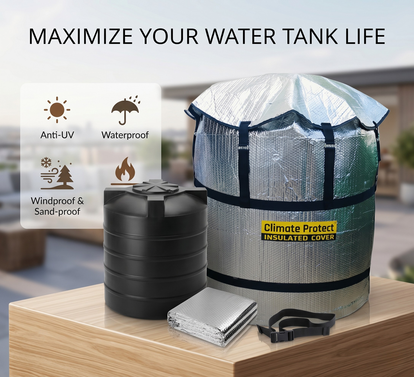 Climate Protect Water Tank Insulation Cover